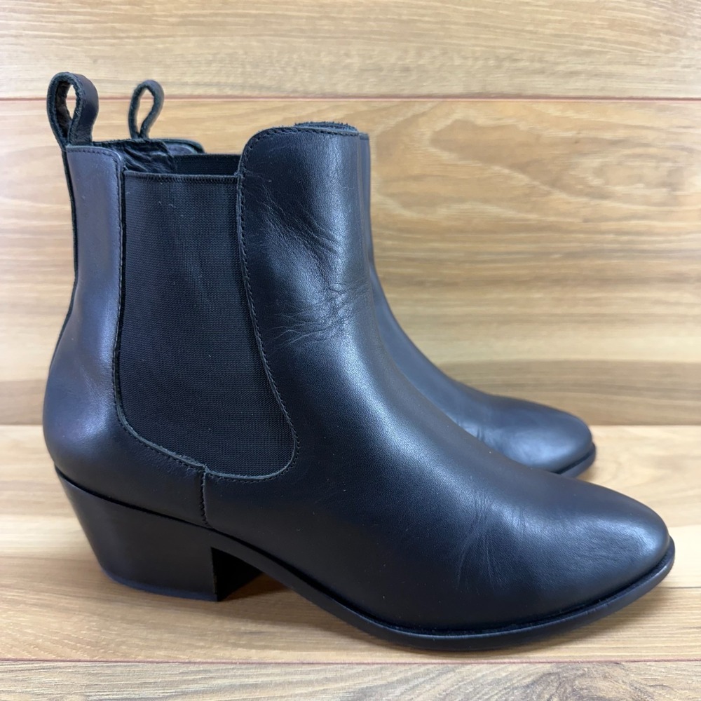 Thursday Boots Duchess Bootie Chelsea Womens 8 Black Leather Casual Modern